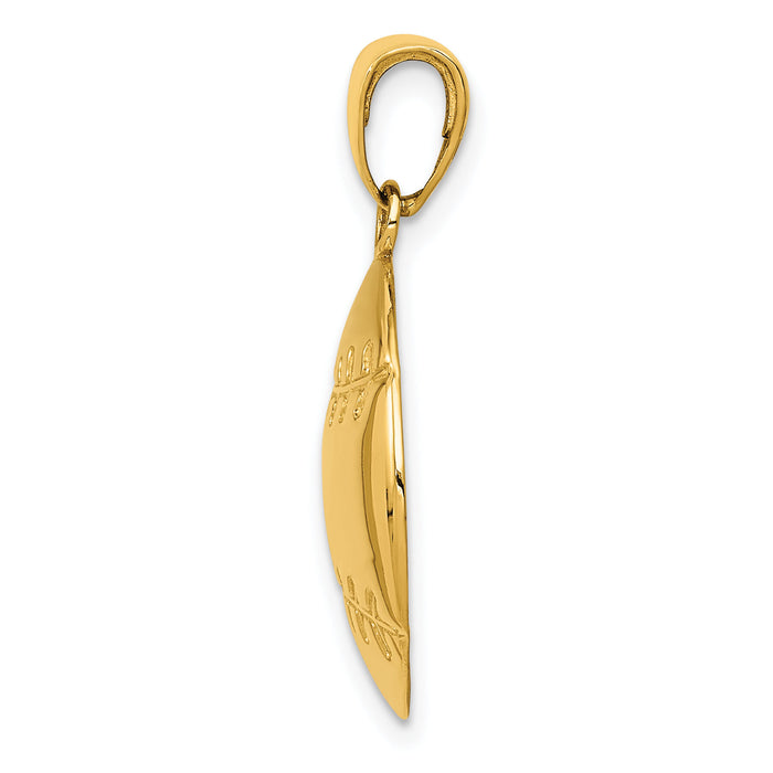 10K Diamond-Cut Baseball Charm-10K4948