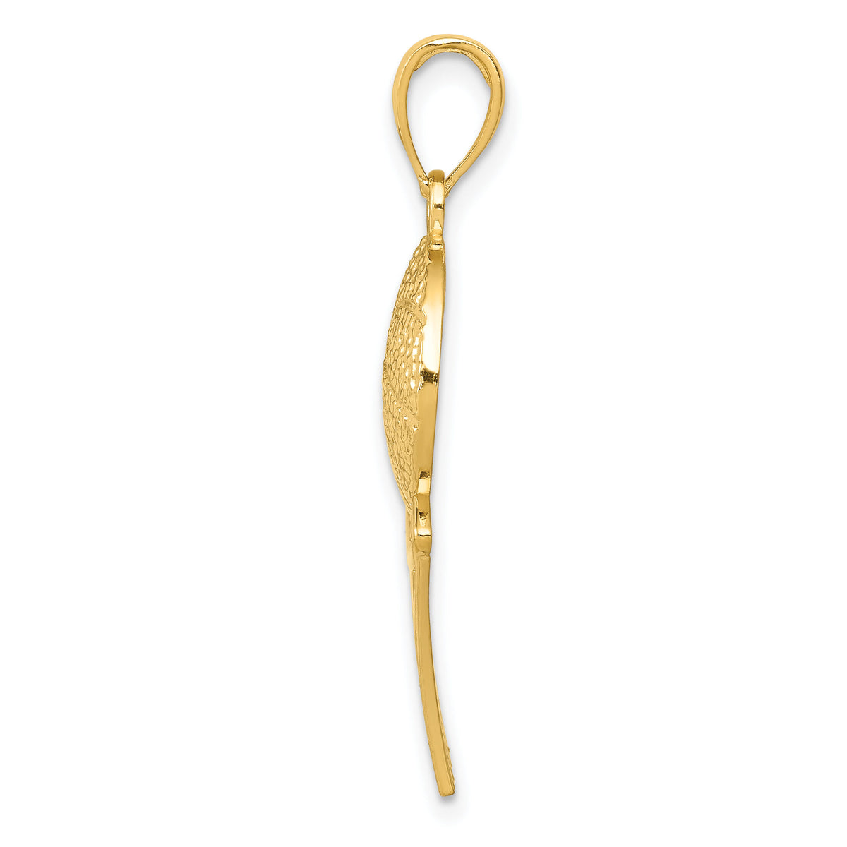 10K Basketball and Net Pendant-10K4951