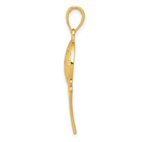 10K Basketball and Net Pendant-10K4951