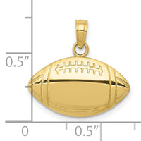10k Football Pendant-10K4952