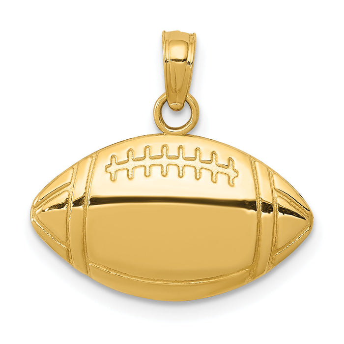 10k Football Pendant-10K4952