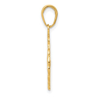 10k Swimming Inside Frame Pendant-10K4959