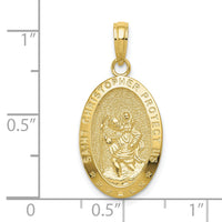 10k Saint Christopher Medal Pendant-10K5082