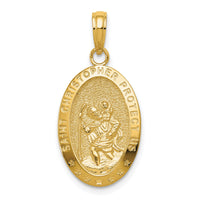 10k Saint Christopher Medal Pendant-10K5082