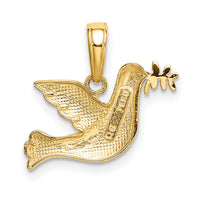 10k Polished Dove Charm-10K5089