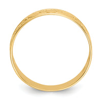 10K Polished Claddagh Band-10K5135