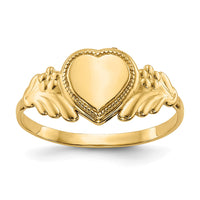 10k Polished Heart Child's Ring-10K5139