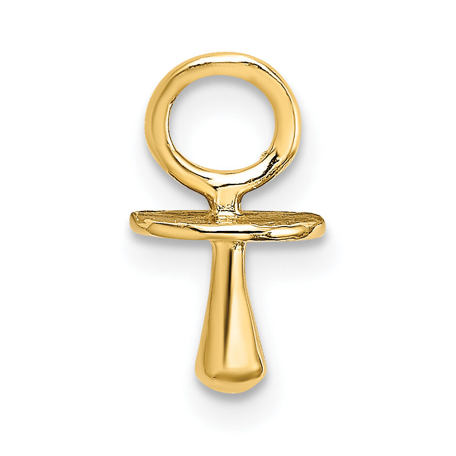 10K Gold Polished 3-D Pacifier Charm-10K5237