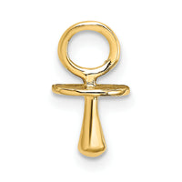 10K Gold Polished 3-D Pacifier Charm-10K5237
