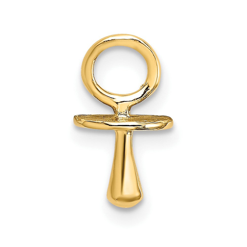 10K Gold Polished 3-D Pacifier Charm-10K5237