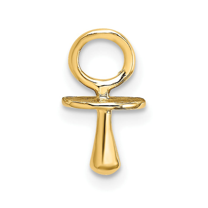 10K Gold Polished 3-D Pacifier Charm-10K5237