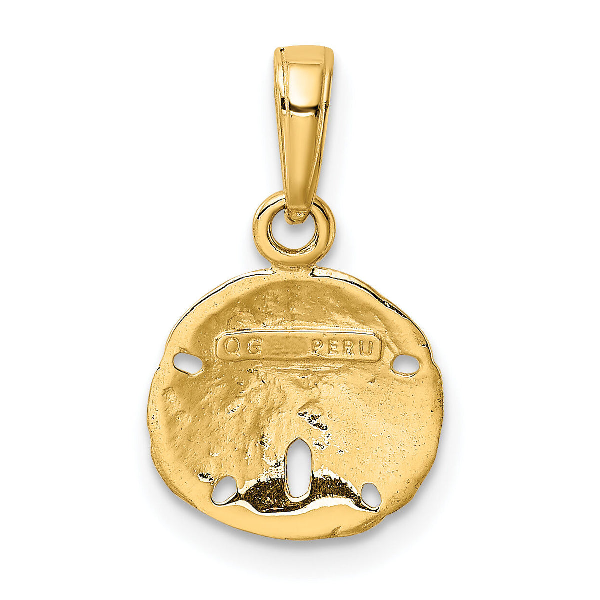 10k Sand Dollar Pendant-10K5379
