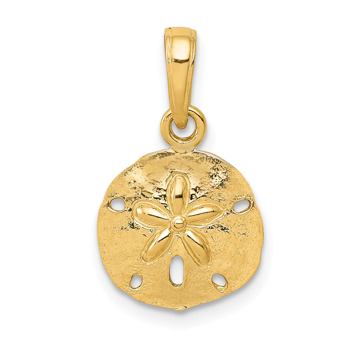 10k Sand Dollar Pendant-10K5379