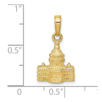 10k 3-D Washington D.C. Capital Building Pendant-10K5400