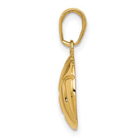 10K Gold Polished Volleyball Pendant-10K5433