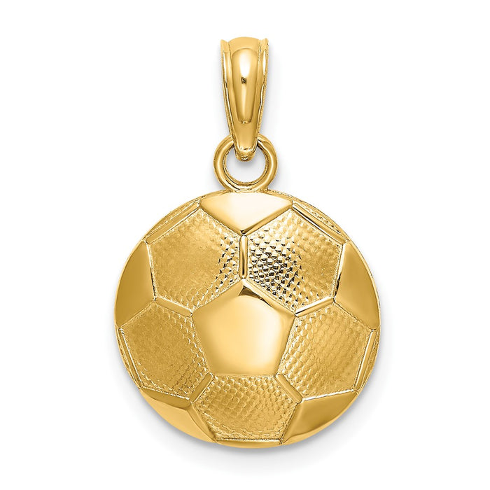 10K Soccer Ball Charm-10K5434