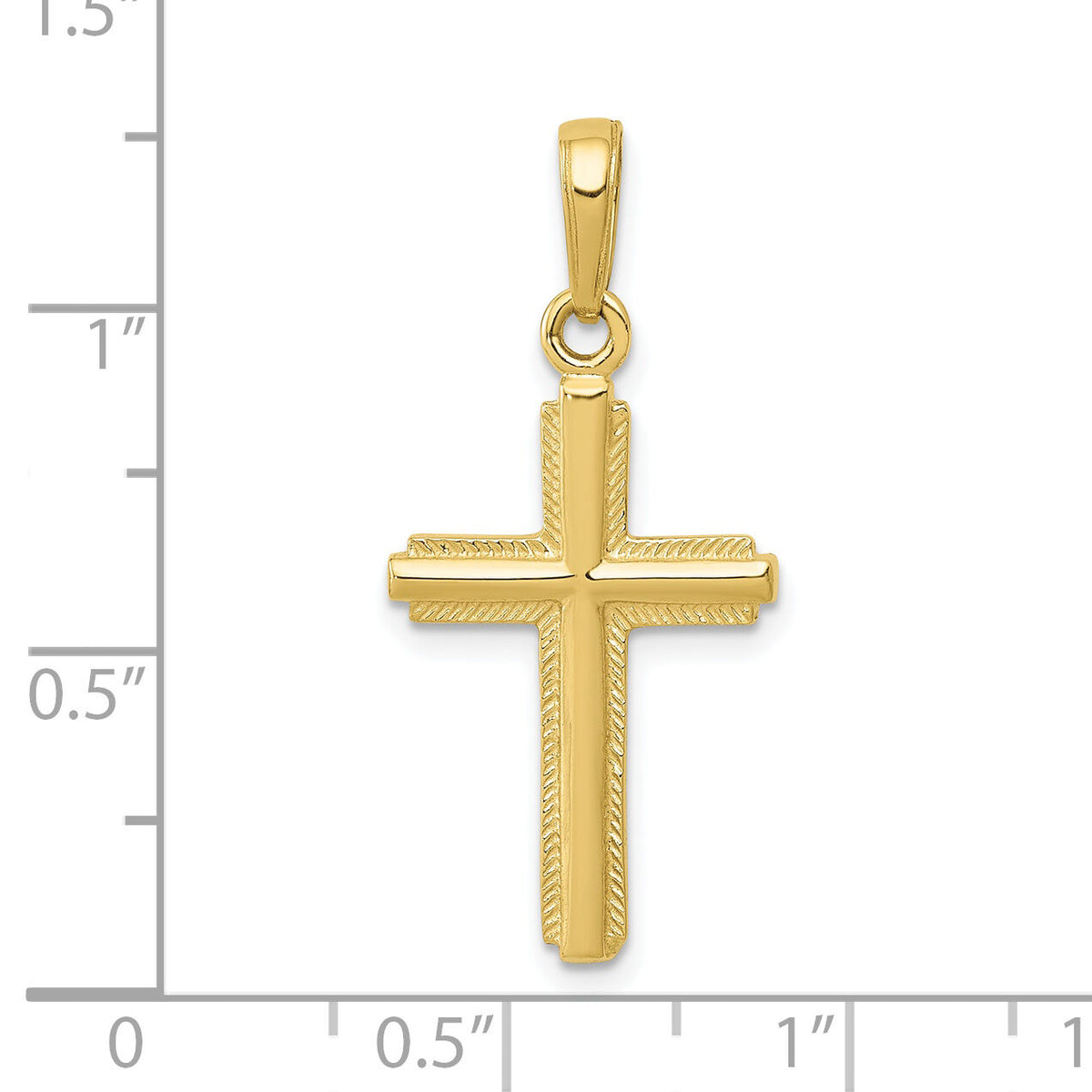 10k Cross Pendant-10K5447