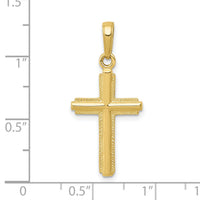 10k Cross Pendant-10K5447