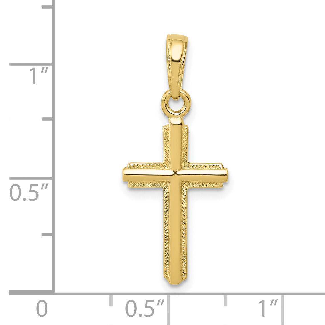 10k Cross Pendant-10K5448
