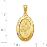 10k Saint Anthony Oval Medal Pendant-10K5656