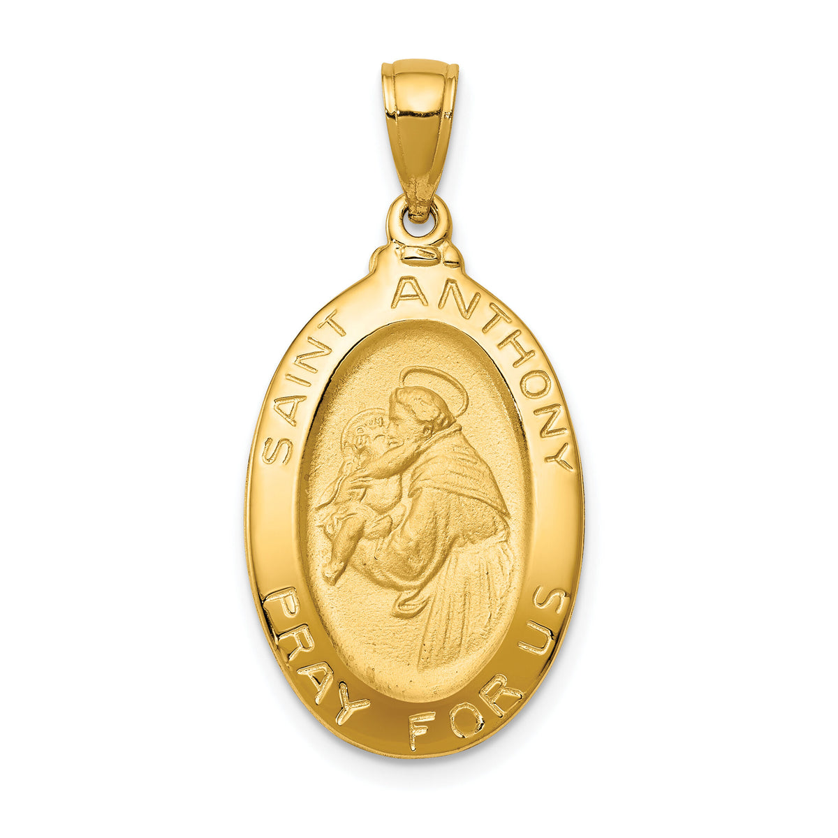 10k Saint Anthony Oval Medal Pendant-10K5656