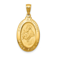 10k Saint Anthony Oval Medal Pendant-10K5656
