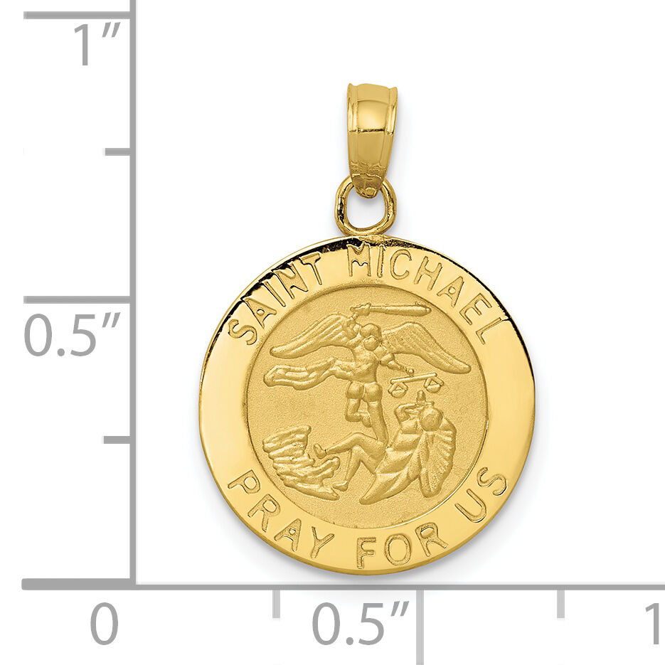 10k Saint Michael Medal Pendant-10K5666