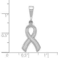 10k White Gold Awareness Pendant-10K579