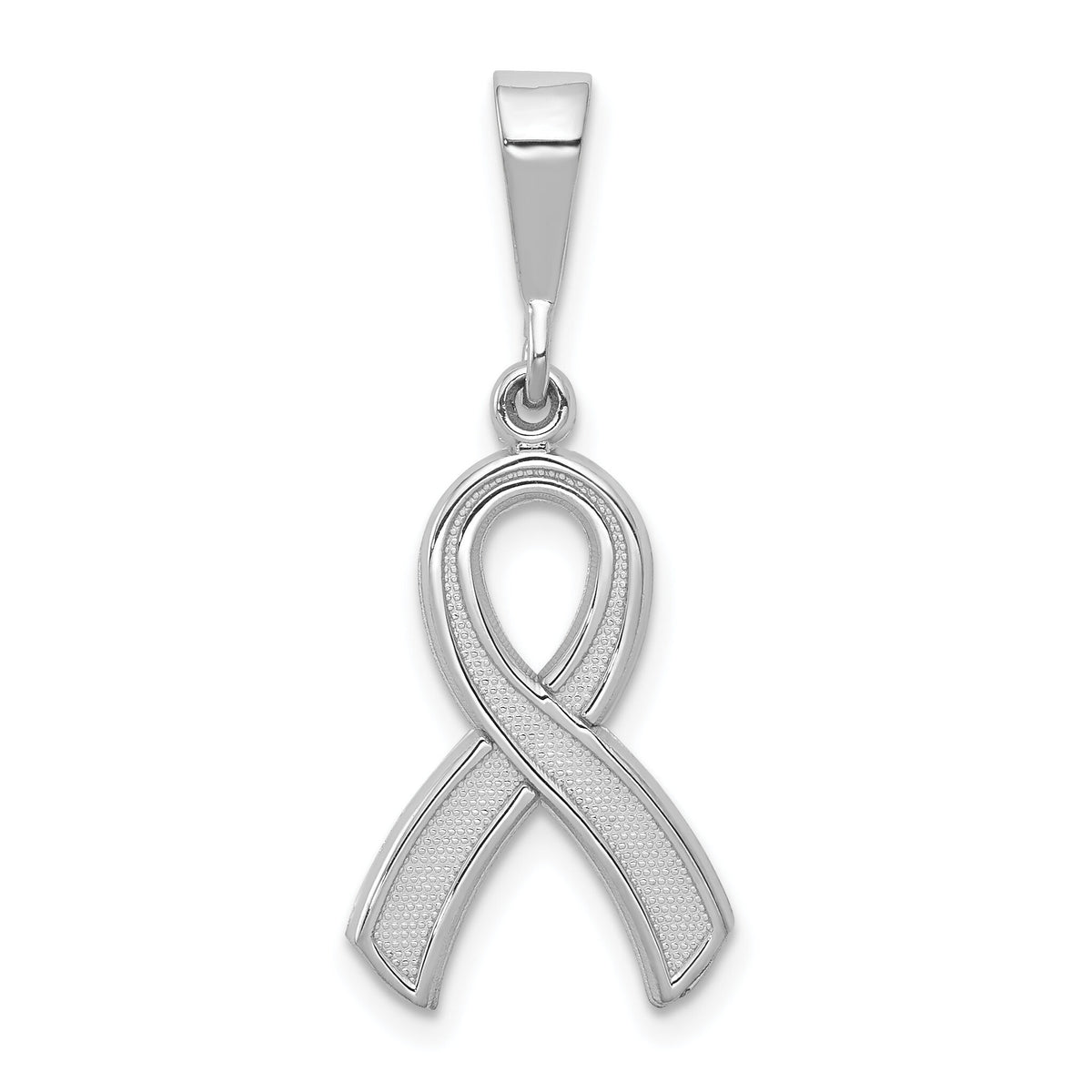 10k White Gold Awareness Pendant-10K579