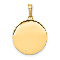 10k Saint Anthony Small Round Medal Pendant-10K5826