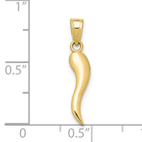 10k Italian Horn Pendant-10K5926