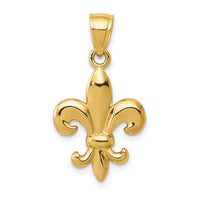 10k Polished Fleur de Lis Pendant-10K5941