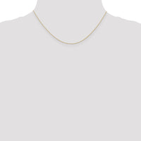 10K Rose Gold .5mm Carded Cable Rope Chain-10K5RR-16