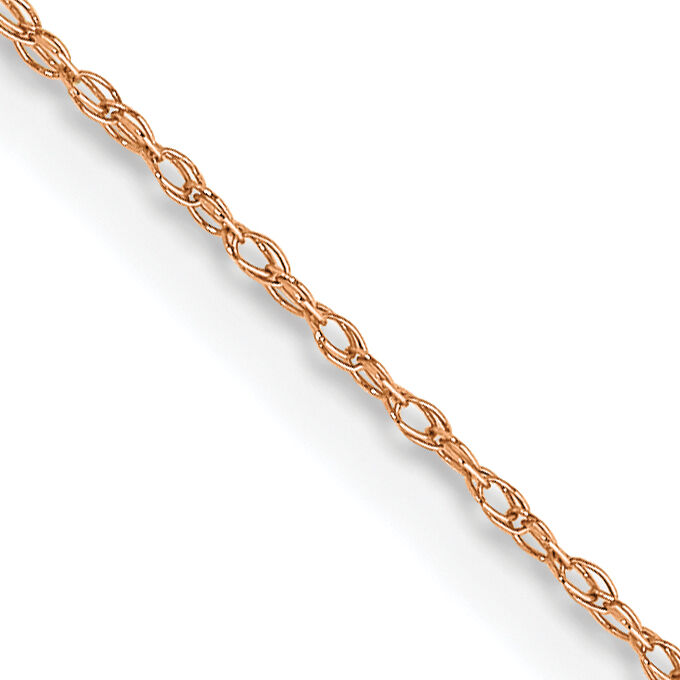 10K Rose Gold .5mm Carded Cable Rope Chain-10K5RR-16