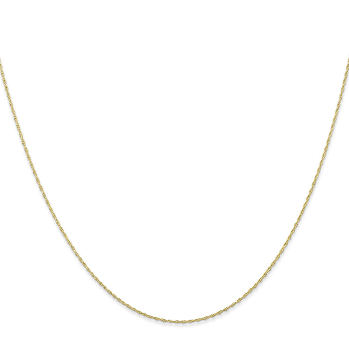 10k .5mm Carded Cable Rope Chain-10K5RY-20