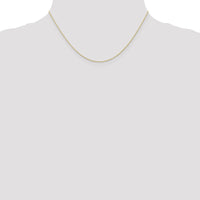 10k .5mm Carded Cable Rope Chain-10K5RY-16