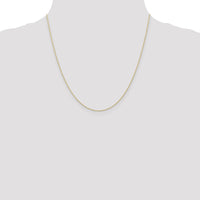 10k .5mm Carded Cable Rope Chain-10K5RY-20