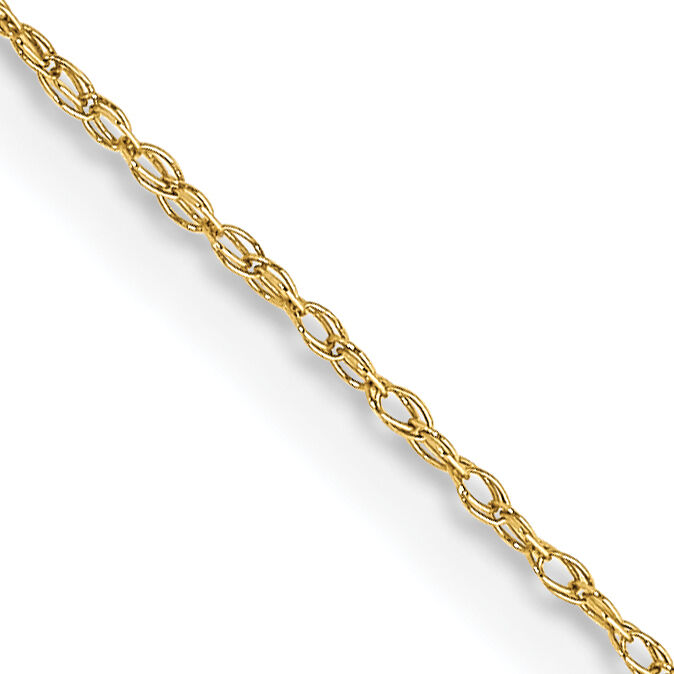 10k .5mm Carded Cable Rope Chain-10K5RY-18