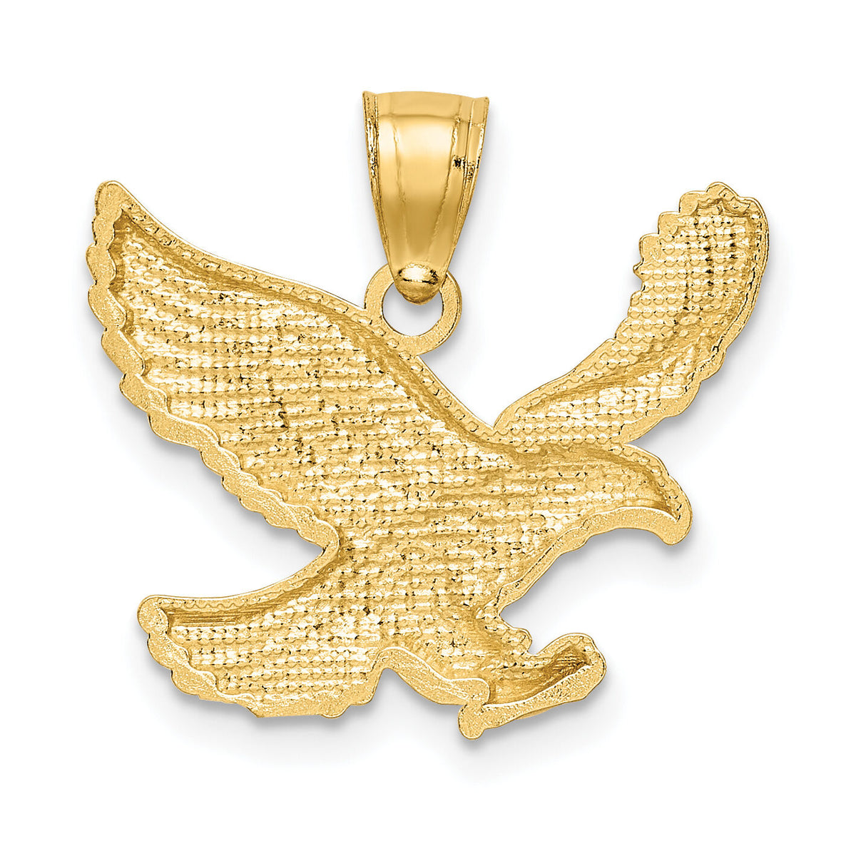 10k Diamond-cut Eagle Pendant-10K6000