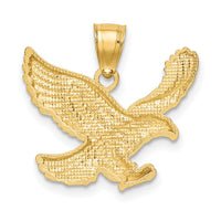 10k Diamond-cut Eagle Pendant-10K6000