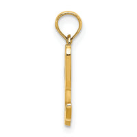 10K Polished L Script Initial Charm-10K6422L