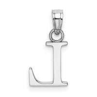 10K White Gold Polished L Block Initial Charm-10K6423WL