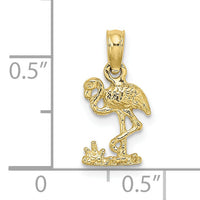 10K Mini Flamingo Charm-10K6433