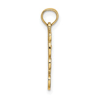 10K Cut Out Teddy Bear Charm-10K6439
