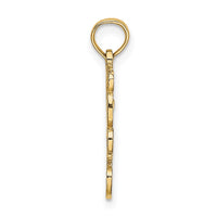 10K Cut Out Teddy Bear Charm-10K6439