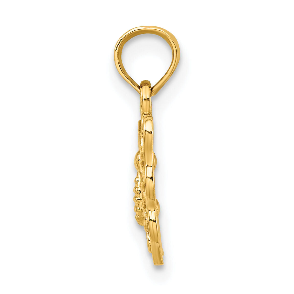 10K Cut-Out Small Butterfly Charm-10K6443