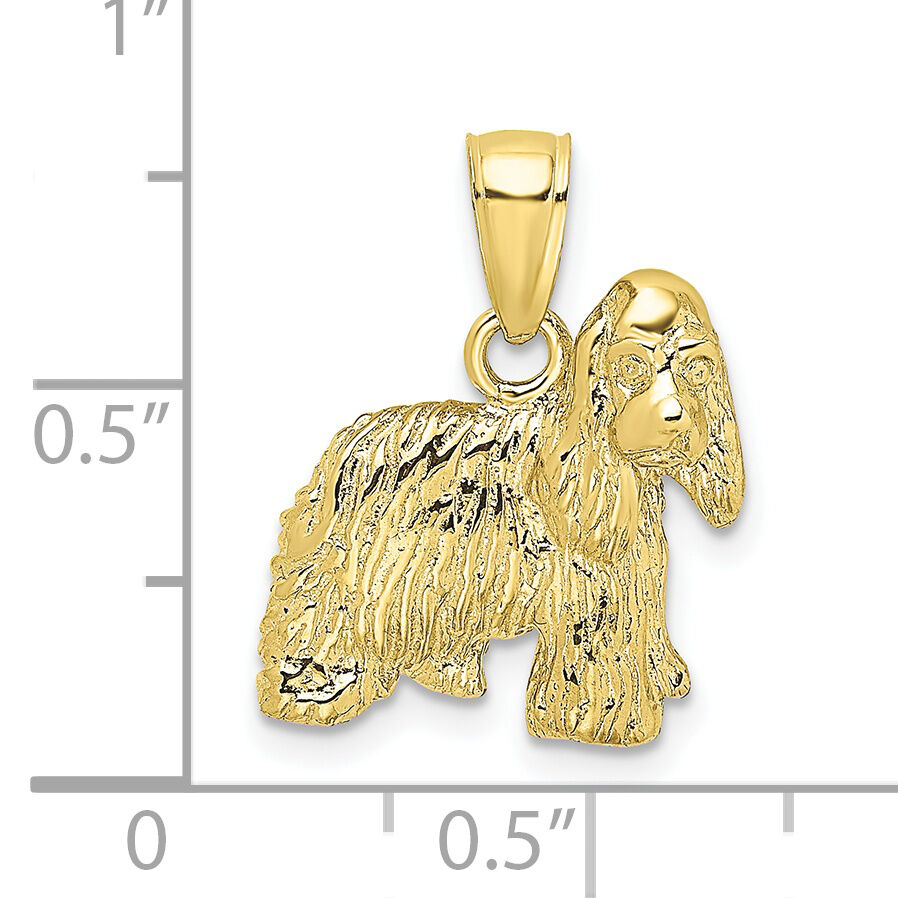 10K 2-D Cocker Spaniel Dog Charm-10K6451
