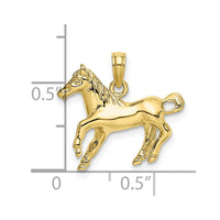 10K 2-D Galloping Horse Charm-10K6463