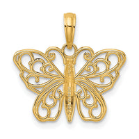 10K Filigree Butterfly Charm-10K6473