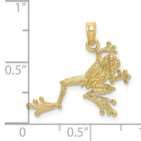 10K 2-D Textured Frog Charm-10K6481
